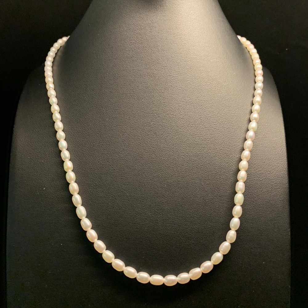 Nicky Butler Sterling Silver 925 Faux Pearl Necklace 19 Inch Adjustable 11.9g
